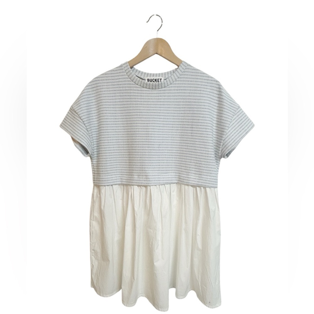 Bucket List Striped Contrast Color-Block Mini Dre… - image 1